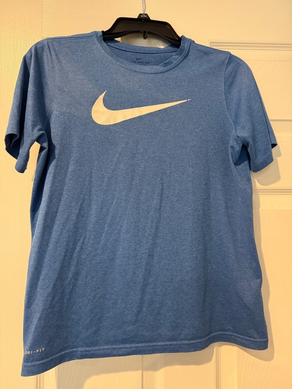 Nike Light Blue Short Sleeve Tee with White Swoosh